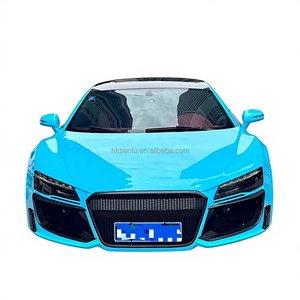 Nuevo Kit de Carrocería Personalizable de Fibra de Carbono/Fibra de Resina para Audi R8 2006-2015, Parachoques Delanteros/Traseros y Alerones en Negro Mate/Imprimado - Product Image 1