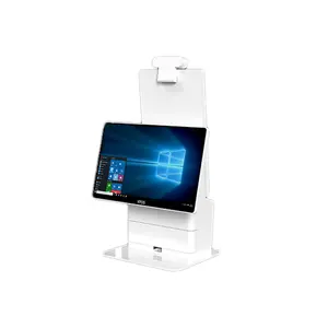 Fastfood Dubbel Scherm Zelfbediening Topup Health Desktop Panment Kiosk