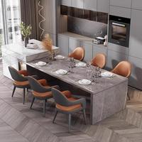 Chaise de salle à manger de luxe simple style italien en cuir moderne léger pour la maison nordique hôtel restaurant loisirs confortable