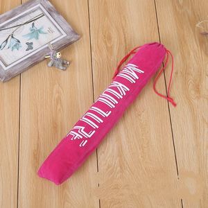 Sac de rangement portable en velours à cordon de serrage, style long, pour perche à selfie et flûte, avec impression par transfert thermique - Product Image 5