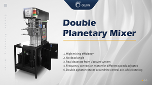 خلاط الطين الفراغي المزدوج لخط الليثيوم 20 لتر ، ماكينة عملية خلط البطارية - Product Image 4