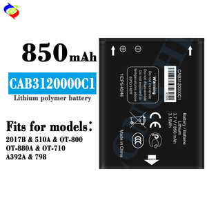 แบตเตอรี่ดิจิตอลสำรองสำหรับมือถือรุ่น CAB3120000C1 สำหรับ Alcatel 2017B 510A OT-800 0T-880A 0T-710 A392A 798 - Product Image 2