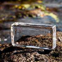 Bloc de verre pour la construction/décoration de la maison Brique de verre en cristal