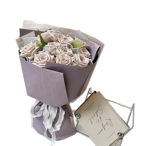 French retro Versailles rose relief <b>paper</b> 3D embossed <b>paper</b> 100g thick flower packaging <b>paper</b> wholesale - Product Image 1