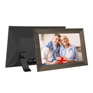 Frameo 10.1" Digital Picture Frame With Wood Grain Patterns 16GB <b>WiFi</b> Digital Photo Frame IPS Touch Screen Auto-Rotate Slideshow - Product Image 1
