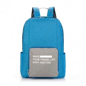 Sac à dos pliable de voyage léger et élégant en polyester cationique, idéal pour l'école - Product Image 1