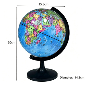 Globe terrestre rotatif géographique de haute qualité, modèle pédagogique de 6 pouces, vente en gros directe d'usine - Product Image 2