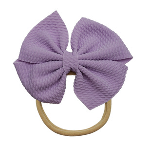 Serre-têtes pour enfants européens et américains, en polyester, mignons, couleur bonbon, design tendance, élastiques, pour bébés, vente en gros - Product Image 3
