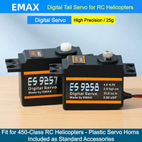 Servomoteur numérique haute vitesse EMAX ES9257 ES9258, engrenage 15T 4,8-6,0V pour rotor de queue d'hélicoptère RC de classe 450