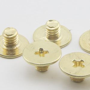 Sekrup Kepala Datar Besar Berlapis Emas Baja Tahan Karat 304 Baut Tipis M1, M2, M3, M4, M5 - Product Image 3