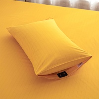 Funda de Almohada de Algodón Orgánico Tejido para un Sueño Profundo y Saludable, Antiestática y Ecológica, para Hospitales y Hoteles