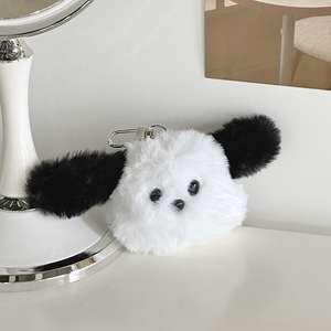 อุปกรณ์เสริมกระเป๋าเป้สะพายหลังสำหรับลูกสุนัขกำมะหยี่สีขาวพวงกุญแจตุ๊กตาน่ารัก - Product Image 6