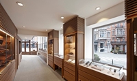 Magasin de détail commercial Magasin de meubles Comptoir de présentation de cigares en bois Magasin de tabac