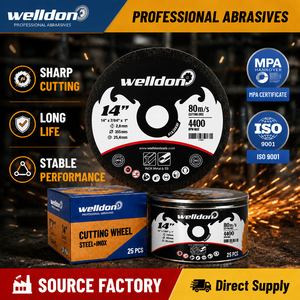 Welldon 14 Pouces 350Mm S.S. <span class=keywords><strong>Disque</strong></span> de coupe en métal adapté <span class=keywords><strong>à</strong></span> l'acier mental et inoxydable - Product Image 5