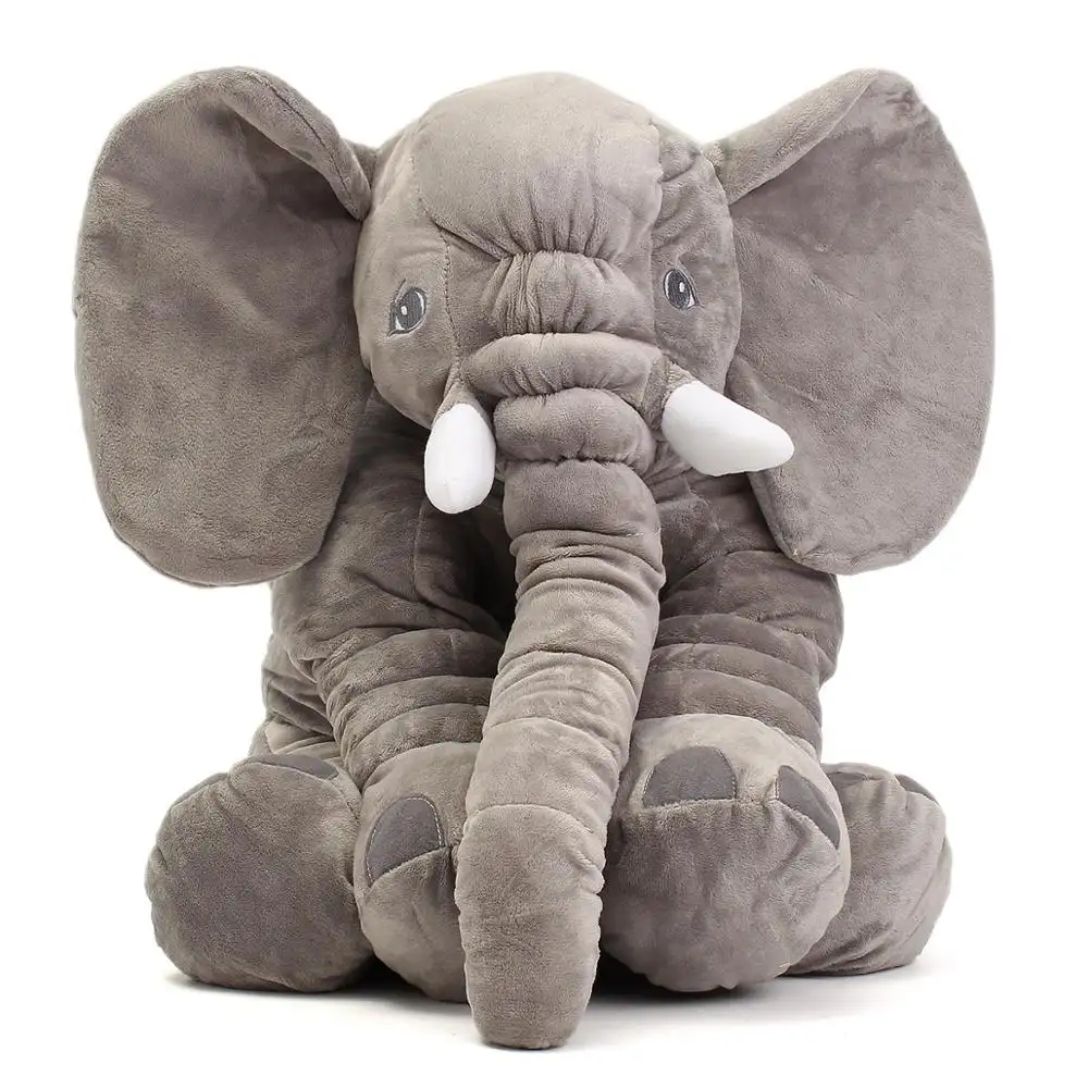Stuffed Animals Gift 23.5" 60cm Cute Jumbo Elephant Plush Doll Stuffed Animal Soft Kids Toy Gift