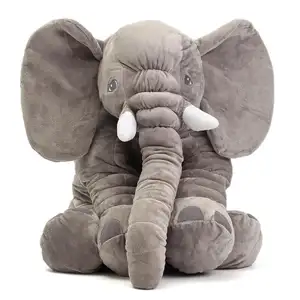 בסיטונאות חמוד פיל בובה-23.5 "60 cm חמוד ג 'מבו פיל בפלאש בובה ממולא בעלי החיים רך ילדים צעצוע מתנה