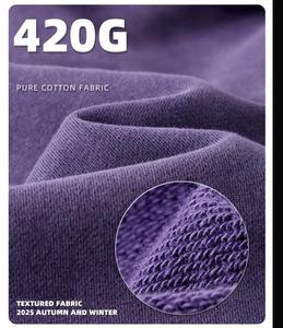 Hoodie personnalisé avec logo d'usine 2026, 420 g/m², imprimé en 3D, effet vieilli, coupe décontractée, épais, style vintage tie-dye - Product Image 4