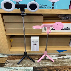 Bâton de <span class=keywords><strong>selfie</strong></span> sans fil 4 en <span class=keywords><strong>1</strong></span>, pliable, avec obturateur à distance, trépied à LED avec anneau LED - Product Image 6