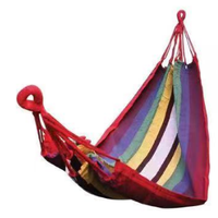Hamac double en coton personnalisé - Lit suspendu coloré pour jardin et terrasse avec une construction de haute qualité