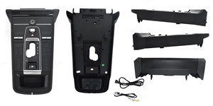 Console centrale Porsche Cayenne 2010-2017 en ABS avec accoudoir et écran tactile de contrôle de la climatisation – Amélioration intérieure - Product Image 5