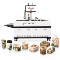 Machine d'impression numérique industrielle pour l'emballage de papier absorbant, gobelets, bols, boîtes cadeaux, sacs et cartons avec alimentation automatique