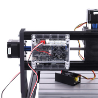 Routeur CNC en bois, mini-machine de gravure laser portable 3 axes 3018 Pro pour acrylique, MDF, contreplaqué avec une puissance optique élevée