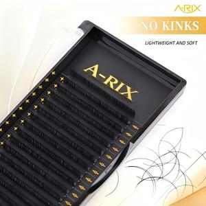 Extensions de cils A-RIX Professional Mega Volume Noir Mat Intense 0.03 0.05 Volume Russe pour la création de fans - Product Image 4