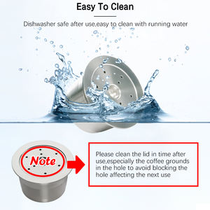 Hot Selling 1pod Set Herbruikbare Koffie Capsule Roestvrij Staal Navulbare Koffiepad Compatibel Met <span class=keywords><strong>Caffitaly</strong></span> Tchibo Cafissimo - Product Image 5