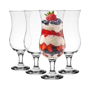 Juego de 4 vasos de cóctel transparentes <span class=keywords><strong>Krosno</strong></span> de 420ml, postre suave, Apto para lavavajillas para fiesta, bebida larga, Ginebra, cerveza, agua, vino blanco - Product Image 1