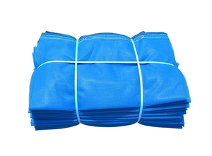 ตาข่ายนิรภัยโพลีเอสเตอร์เคลือบพีวีซีสีน้ำเงิน ตาข่ายพลาสติกสำหรับงานก่อสร้าง ป้องกันโครงสร้างและอาคาร - Product Image 5
