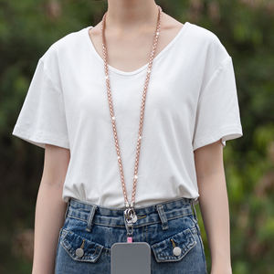 Ослепительный Новый Многофункциональный ремешок для телефона кросс-боди с длинным ремешком со стразами универсальный чехол для мобильного телефона брелок на запястье ремешок для телефона - Product Image 2