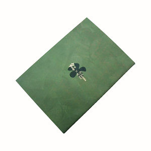 Cahier écologique à couverture souple en papier offset, reliure à chevalet, avec design personnalisé pour les notes d'étude - Product Image 5