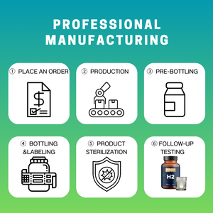 FM hızlı çözme H2 moleküler hidrojen tabletler yüksek konsantrasyon OEM/ODM yetişkinler için beyin sağlığı canlılık artırır destekler - Product Image 3