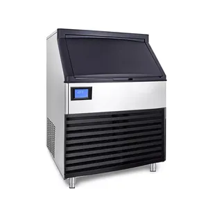 110V 220V 80KG/200LBS Commercial Ice Maker Auto Clear Cube Ice Making Machine