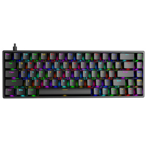 Ak68 Mechanical <b>Keyboard</b> 13x8cm Wired RGB Backlit Gaming Compact With Hotswap Switches - Product Image 2