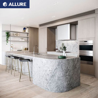 Allure APP Designs modernes Armoires de cuisine suspendues Armoire de cuisine avec îlot Personnalisé Durable 3 ans E0, E1