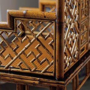Fauteuil en bambou style Ming, fait main, avec assemblage à mortaise et tenon, chaise de salon, origine Anji, accessoire pour cérémonie du thé - Product Image 4