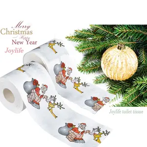 Joylife 2023 Newest Best Price Christmas Ornaments Toilet Paper Ultra Comfortcare Hygroscopic Party Toilet Paper Toilet Roll