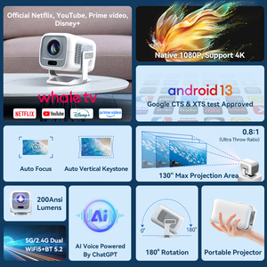 X3 Mini Video Chiếu <span class=keywords><strong>Android</strong></span> 13 & Full HD 1080P Xách Tay Tự Động lấy nét LCD Rạp Hát Tại Nhà Với Cho Bluetooth Wifi Kết Nối - Product Image 5