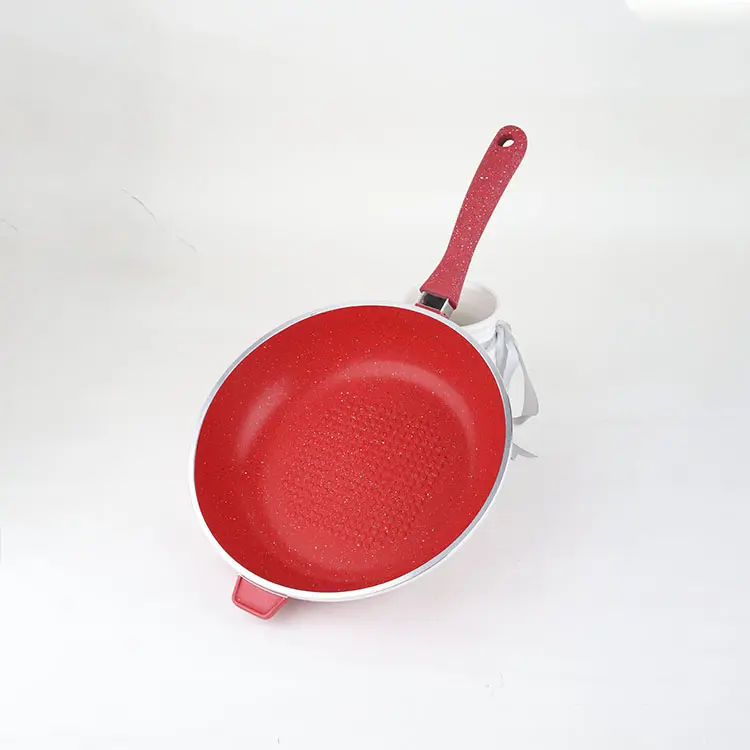 Accept Customized Color Kitchenware Nonstick Frying Pan Aluminium With Lid