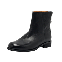 Bottines polyvalentes pour femmes - Tige en cuir, semelle extérieure en caoutchouc, design classique et tendance, chaussures à lacets rehaussantes