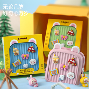 Childrens <b>Backpack</b> 13 Inches Cartoon Pattern <b>Waterproof</b> For Kids Travel <b>School</b> Use - Product Image 5
