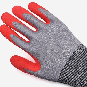 NMSHIELD Guantes DE TRABAJO ANSI antifrío Nivel de corte 4 Guantes de trabajo de construcción de nitrilo de arena Guantes térmicos impermeables - Product Image 4