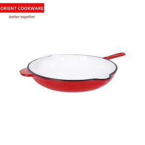 Sartén de Hierro Fundido con Revestimiento de Esmalte, Precio de Fábrica, Sartén para Horno con Asas y Vertedor, Apta para Hornos - Product Image 3