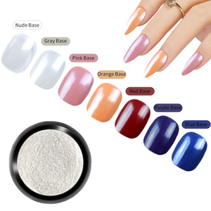 Poudre à ongles acrylique de luxe en gros transfrontalier 2026, effet perle, chrome, miroir magique, aurora, glace, transparent, clair de lune, mélangé - Product Image 2