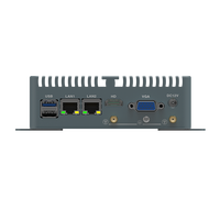 Ordinateur compact sans ventilateur, double LAN, 2 ports COM, USB, HD, VGA pour équipement d'armoire de commande, compatible Windows et Linux, ordinateur industriel