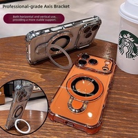 Étui pour iPhone 18 Pro Max et iPhone 17, étui de protection en acrylique avec support magnétique, protection contre les chutes à quatre coins
