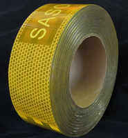 Ruban rétro-réfléchissant SASO 2913 pour véhicules, matériau PVC/Nylon/PET