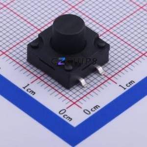 TS-FS1212T-C-M Tactile Switch SMD-4P,12x12mm Switch Single Pole Single Throw Round Button 2.6N Vertical Mount - Product Image 1