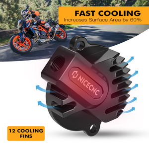 NICECNC pour <span class=keywords><strong>KTM</strong></span> <span class=keywords><strong>690</strong></span> Duke R <span class=keywords><strong>690</strong></span> <span class=keywords><strong>SMCR</strong></span> <span class=keywords><strong>690</strong></span> Enduro R 2012-23, capuchon de filtre à huile pour Husqvarna 701 Enduro Svartpilen 2016-2023 - Product Image 3